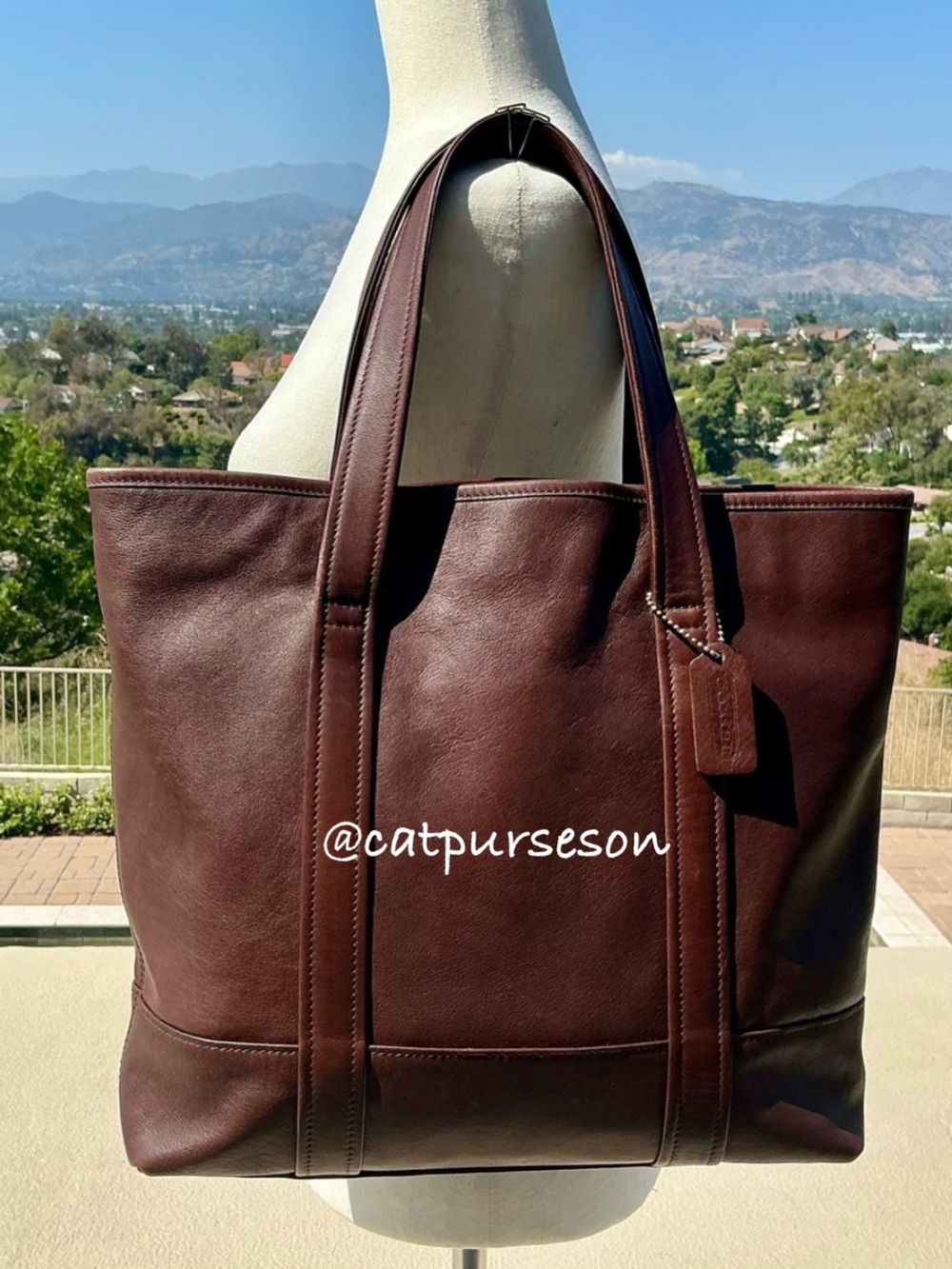 Vintage Coach Book Tote 9401 in Mahogany